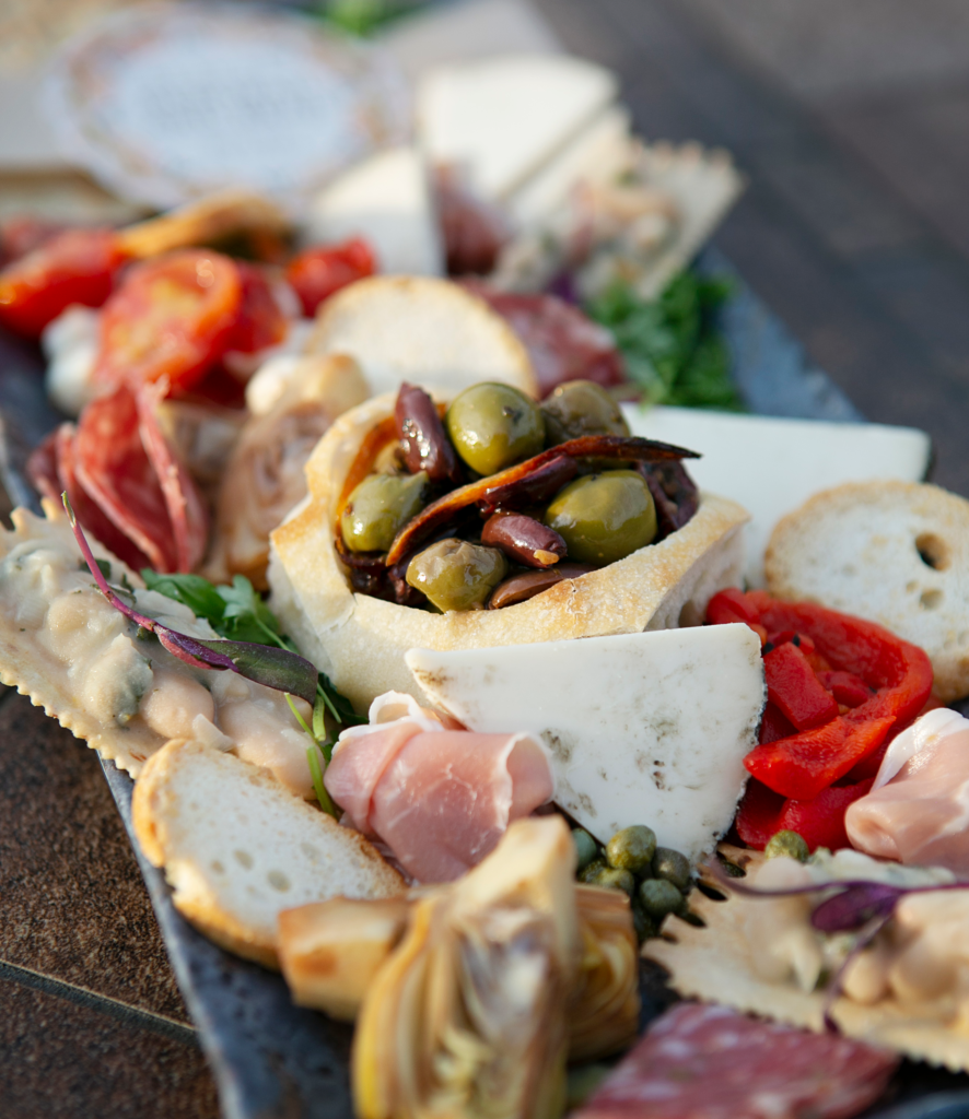 Cute Cheese and Charcuterie Display by The JDK Group