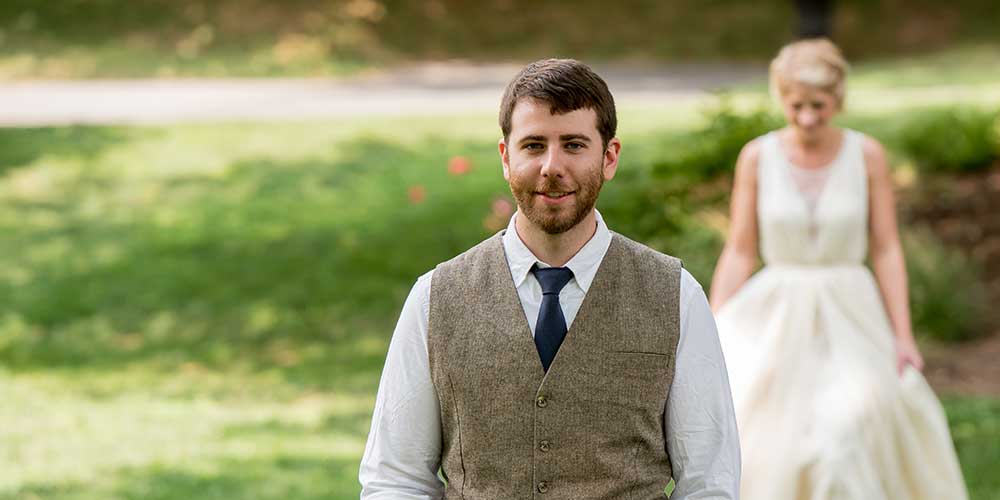 Lancaster Rustic Wedding First Look