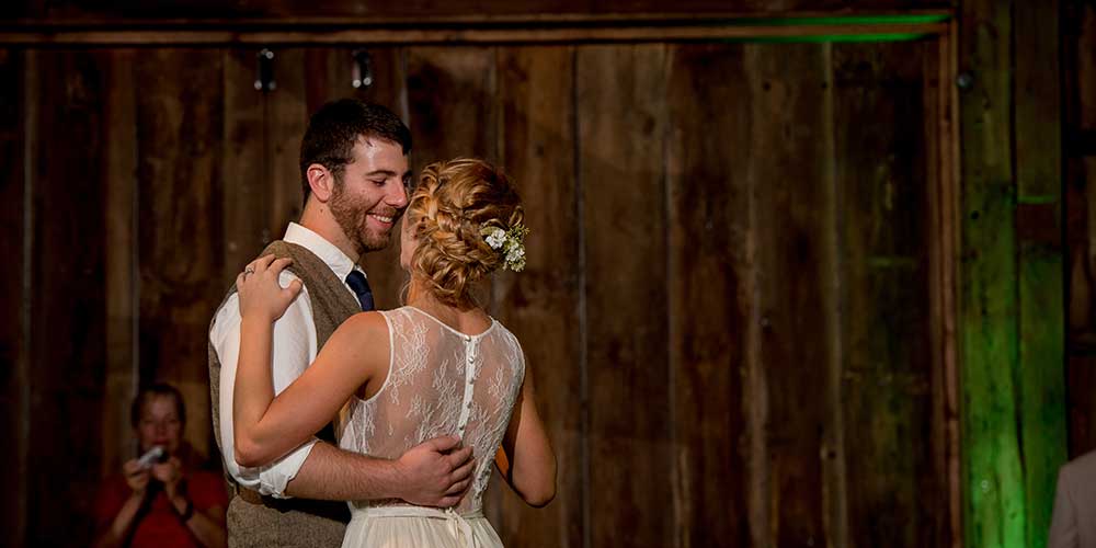 Lancaster-Rustic Wedding couple dance