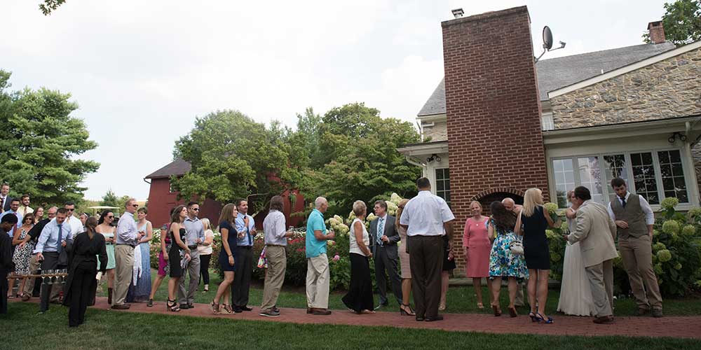 Lancaster Rustic Wedding greeting line