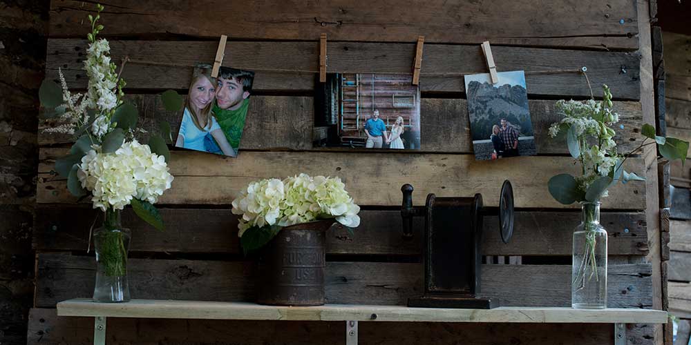 Lancaster Rustic Wedding hanging pix