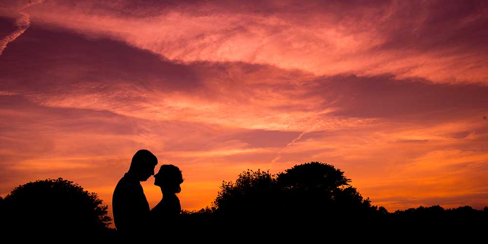 Lancaster Rustic Wedding sunset